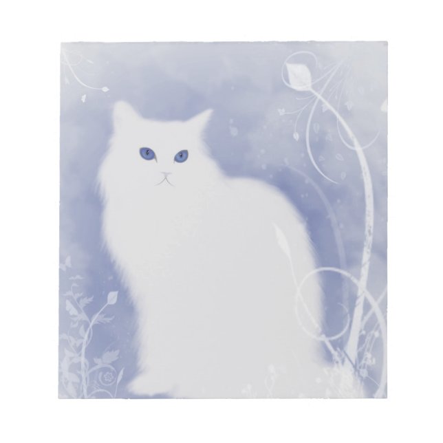 Blue Mit Augen Beauty Notizblock (Vorderseite)