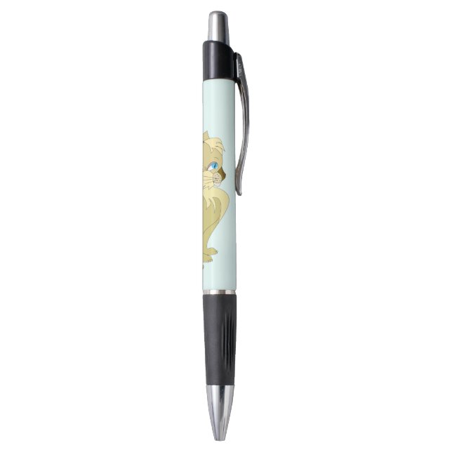 Blue Mit Augen Cat Pen Kugelschreiber (Unterseite (Vertikal))