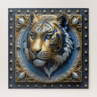 Blue Mit Augen Tiger