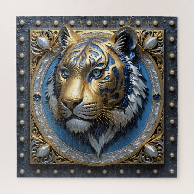 Blue Mit Augen Tiger (Vertikal)