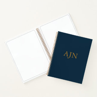 Blue Mit Monogramm Art Sketchbook Notebook-Geschen Notizbuch