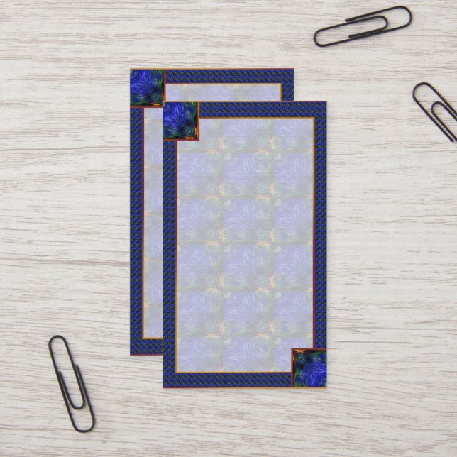 Blue Modern Abstrakt Visitenkarte (Vorderseite/Rückseite Beispiel)