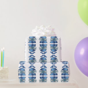 Blue Modern Abstrakt Watercolor Stilvoll und trend Geschenkpapier