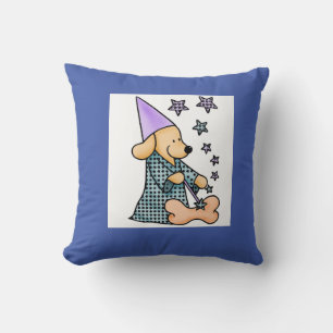 Blue Modern Birth Baby for Kids Hunde Magie Kissen