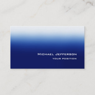 Blue Modern Einzigartig Trendy Personal Visitenkarte