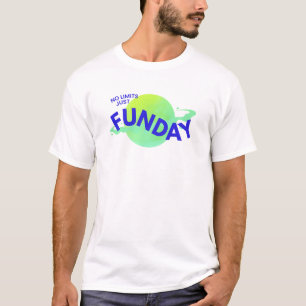 Blue Modern No Limites Juste Funday T-Shirt