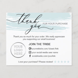 Blue Modern Online Store Small Business Vielen Dan Flyer