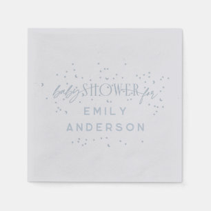 Blue Modern Rainbow and stars Blue Baby Dusche Serviette