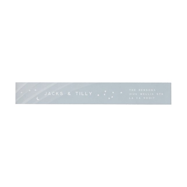Blue Modern Rainbow and stars White Baby Dusche (Person)