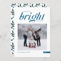 Blue Modern Script Bright Days Ahead Foto