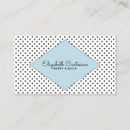 Blue Modern Stars Business Card Telefonnummerkarte