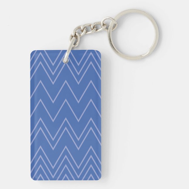 Blue, moderne, simple, cool, trendy zigzag (Dos)