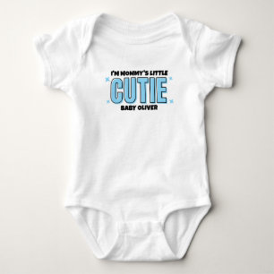 Blue Mommy Little Süsse Personalisiert Baby Strampler
