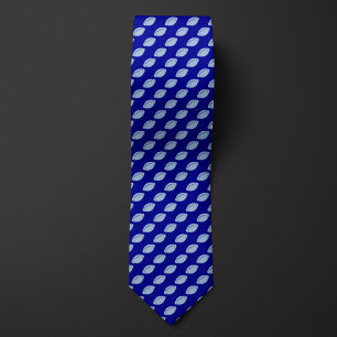 Blue Monochromatic Football Krawatte