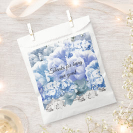 Blue Monochrome Floral Bouquet Fvor Bag Geschenktütchen
