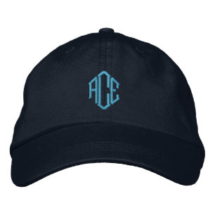 Blue Monogram Bestickte Kappe