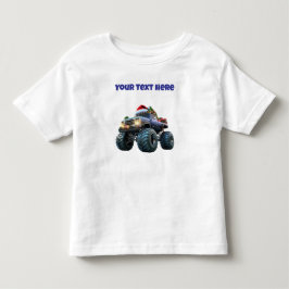 Blue Monster Truck Kleinkind T Shirt bearbeitbar