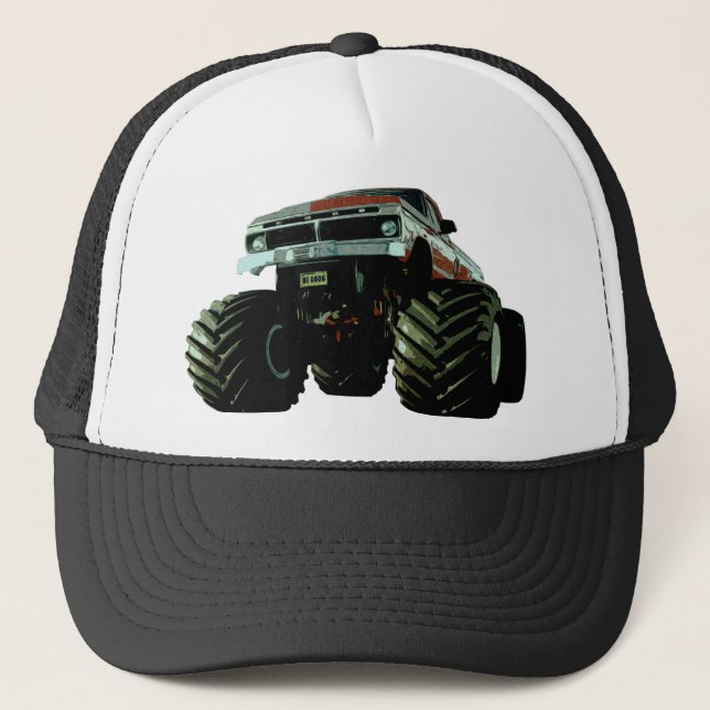 Blue Monster Truck Truckerkappe (Vorderseite)