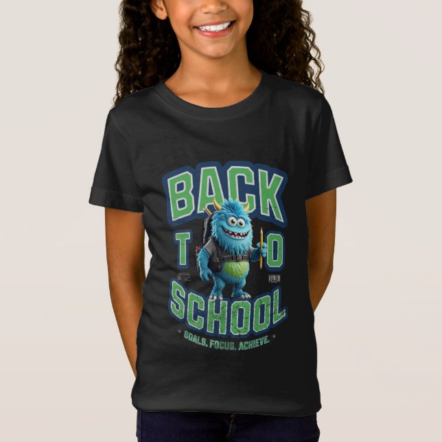 Blue Monster's Back-to-School Mission! T-Shirt (Vorderseite)