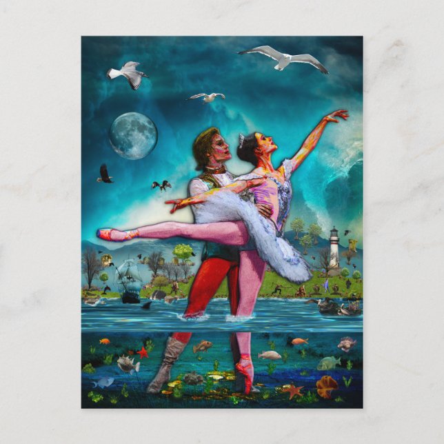 Blue Moon Ballet A Complete Fiktion Postkarte (Vorderseite)
