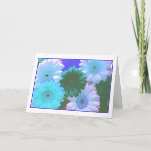 Blue Moon Daisy Grußkarte Karte