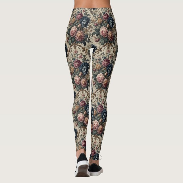 Blue Moon Grimoire - Gothic Viktorianisch Leggings (Rückseite)