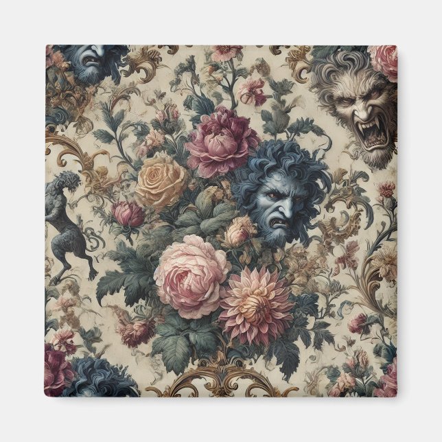 Blue Moon Grimoire - Gothic Viktorianisch Magnet (Vorne)