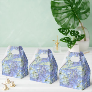 Blue Moon Hydrangea Floral Wedding Vielen Dank Geschenkschachtel