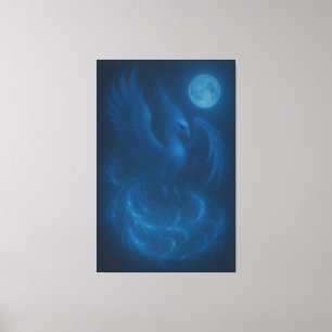 Blue Moon Phoenix · Fine Art Leinwanddruck