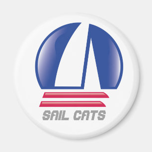 Blue Moon_Pontoon Racing_SAIL CATS Magnet