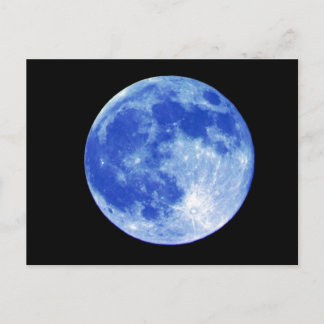 Blue Moon Postcard Postkarte