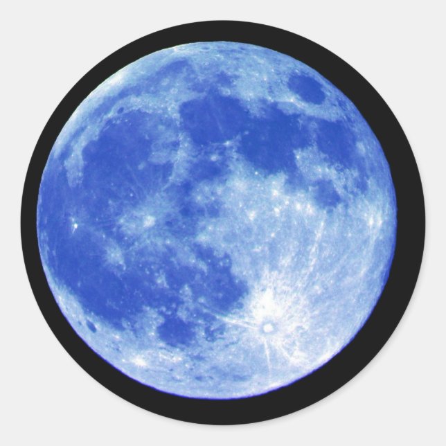 Blue Moon Sticker (Vorderseite)