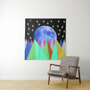 Blue Moon Tapestry Wandteppich