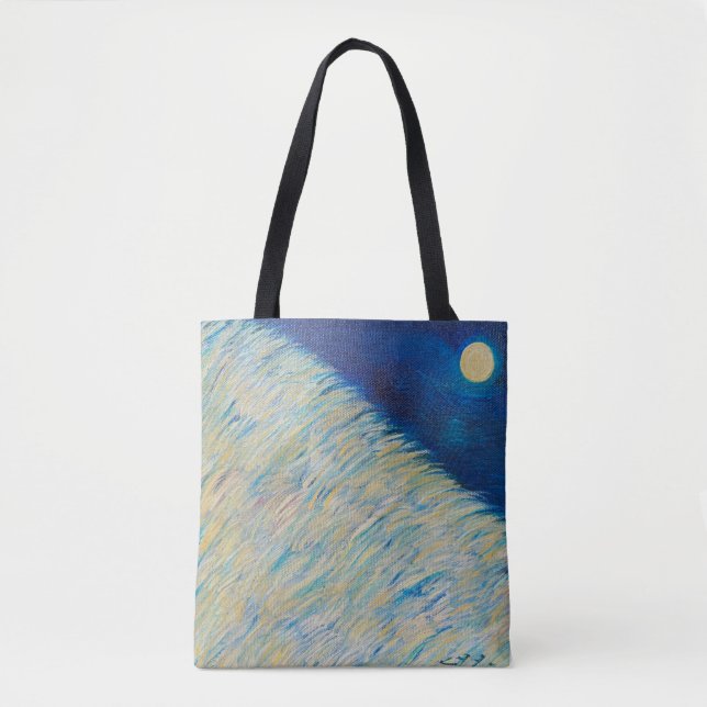 Blue Moon Tote, Schultertasche Tasche (Vorderseite)