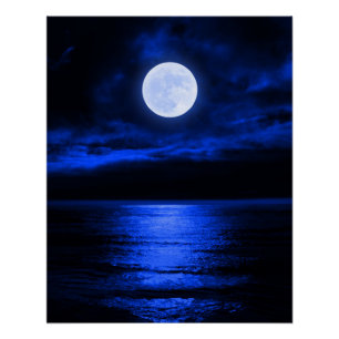 Blue Moonlight Sonata Poster