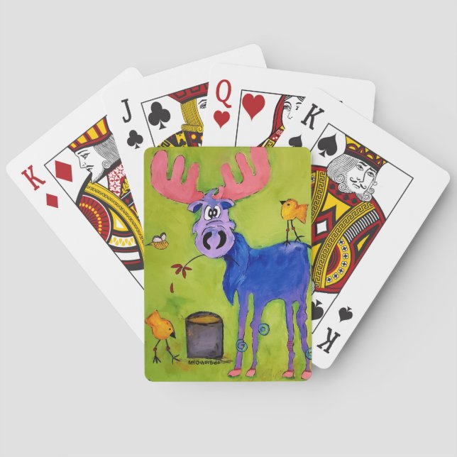 "Blue Moose Lunch" Spielkarten (Rückseite)