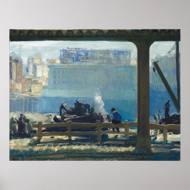 Blue Morning - George Bellows Fine Art Poster (Vorne)