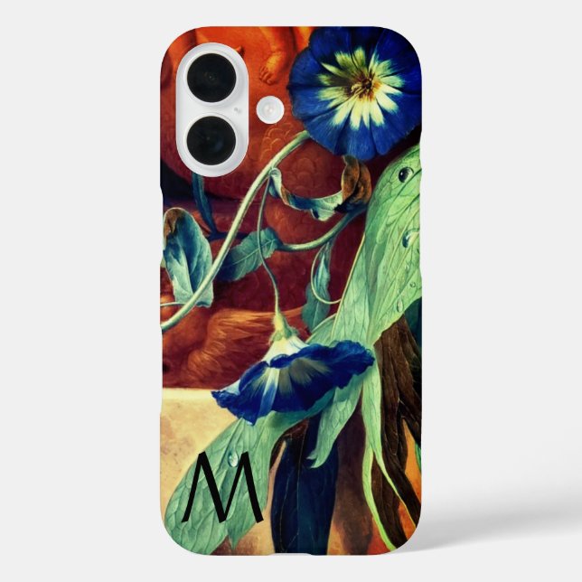 BLUE MORNING GLORIES FLORAL MONOGRAM TITLE_SEO2 (Rückseite)