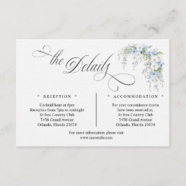 Blue Morning Glory Enclosure Card Begleitkarte