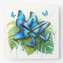 Blue Morpho Butterflies Gathering REF256 - Waterco
