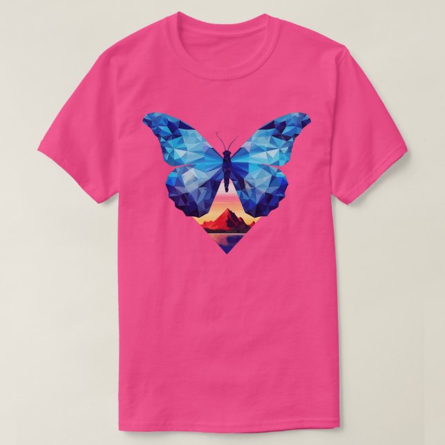 Blue Morpho Butterfly 9 T-Shirt (Design vorne)