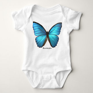 Blue Morpho Butterfly Baby Strampler