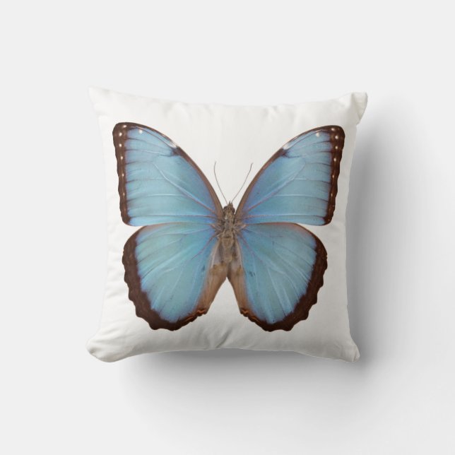 Blue Morpho Butterfly Kissen (Vorderseite)