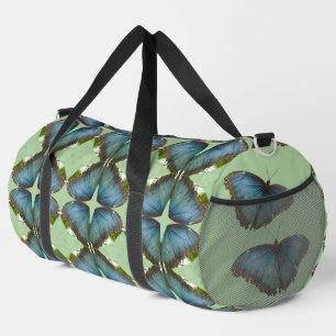 Blue Morpho Butterfly Muster Duffle Bag