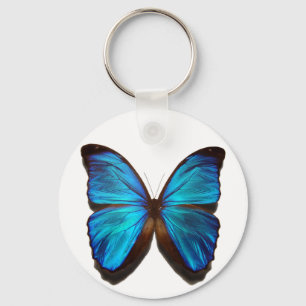 Blue Morpho Butterfly Schlüsselanhänger