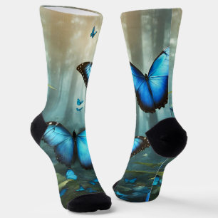 Blue Morpho Butterfly Socken