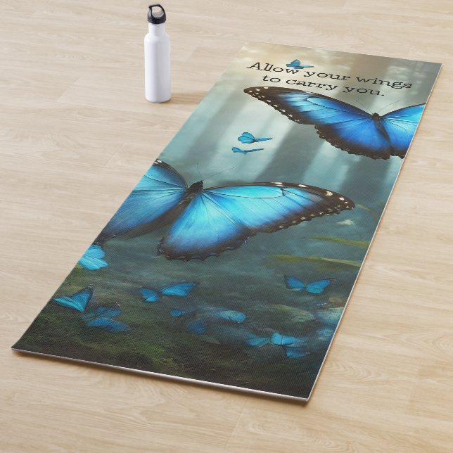 Blue Morpho Butterfly Yogamatte (Beispiel)