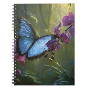 Blue Morpho Orchid-Notebook Notizblock