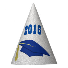 Blue Mortarboard Graduation Party Hat Partyhütchen