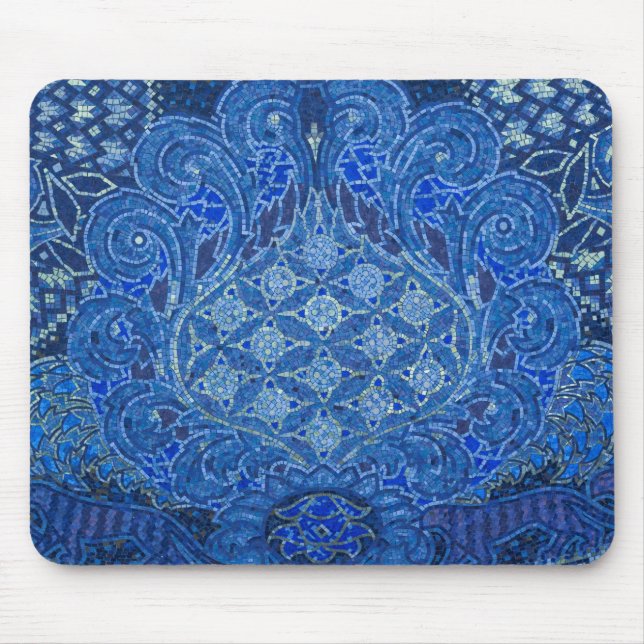 Blue Mosaic Detail, Deutschland Mousepad (Vorne)